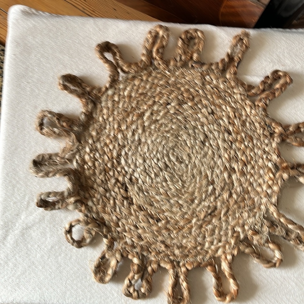 Jute Chargers/Placemats set of 8